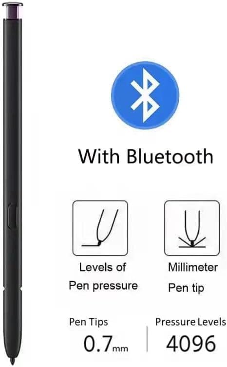 S22 Ultra S Pen Replacement Compatible with Samsung Galaxy S22 Ultra All VersionsS22 Ultra Stylus Pen (WithBluetooth) Slim 0.7mm Pen Tip 4096 Pressure Levels with 5pcs Tips (Burgundy)