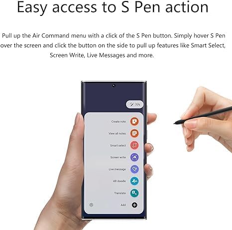 S22 Ultra S Pen (with-Bluetooth) Replacement for Samsung Galaxy S22 Ultra Stylus Pen (4096 Pressure Levels) + Replacement Tips/Nibs (Blue)