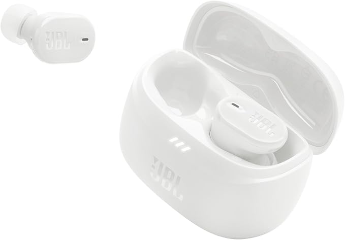 JBL Tune Buds 2 - True Wireless Noise Cancelling Earbuds with JBL Spatial Sound and Smart Ambient Technology 6 mics for Perfect Calls up to 48Hrs of Playback IP54 Dust &amp Water Resistant (White)