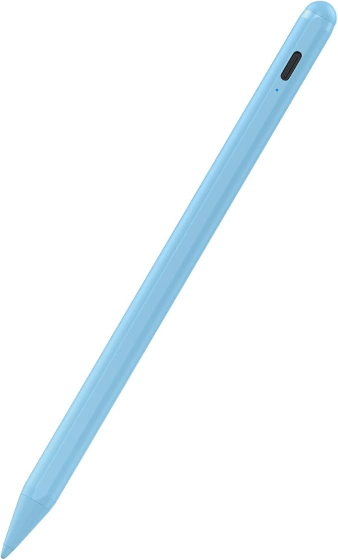 Stylus Pen for iPad with Palm Rejection Active Pencil Compatible with (2018-2026) Apple iPad Pro (11/12.9/M4)iPad Air 3/4/5/M2/M3/M4iPad 6/7/8/9/10/11iPad mini 5/6/7 Gen(Blue)