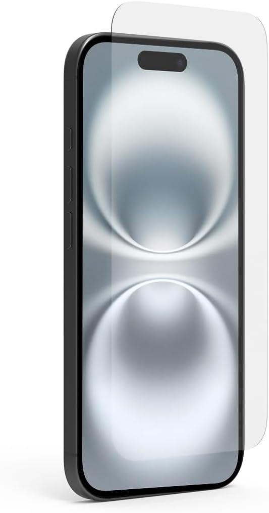 PureGear Maximum Clarity HD Tempered Glass Screen Protector for Apple iPhone 16 (2024) 6.1 Full Coverage Case Friendly Fit Lifetime Replacement (Self Alignment Installation Tray included)