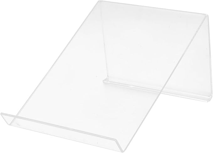 POPETPOP Phone Stand for Desk Stylish Desktop Holder for Landline Cellphones Durable Support for Office Use Non Slip Design Maximizing Space Transparent Riser