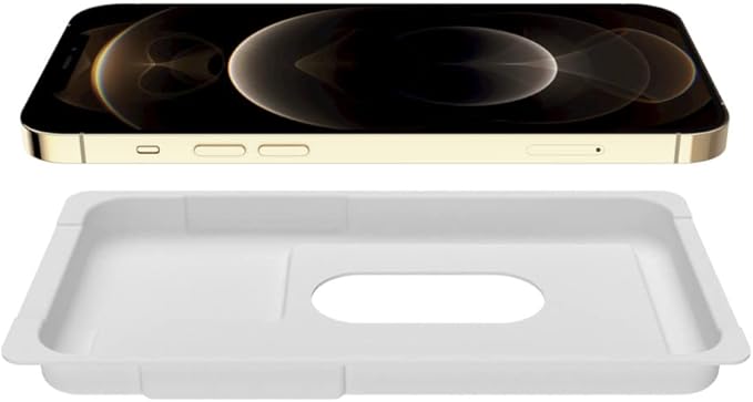 Belkin iPhone 12 Pro Max Screen Protector TemperedGlass Privacy Antimicrobial-Treated Clear (OVA031zz)