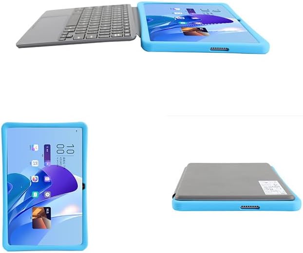 Compatible with Lenovo Chromebook Duet 11 (11M889)/EDU G2/GEN9 2024 Tablet Case Full Coverage Ultra Slim Silicone Shockproof Lightweight Cover Case (Blue)