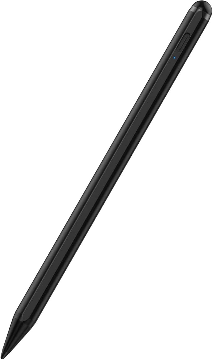 Stylus Pen for iPad 6th-11th Generation-2X Fast Charge Active Pencil Compatible with 2018-2026 Apple iPad Pro 11/12.9/M4 iPad Air 3/4/5/M2/M3/M4iPad mini 5/6/7 Gen-Black