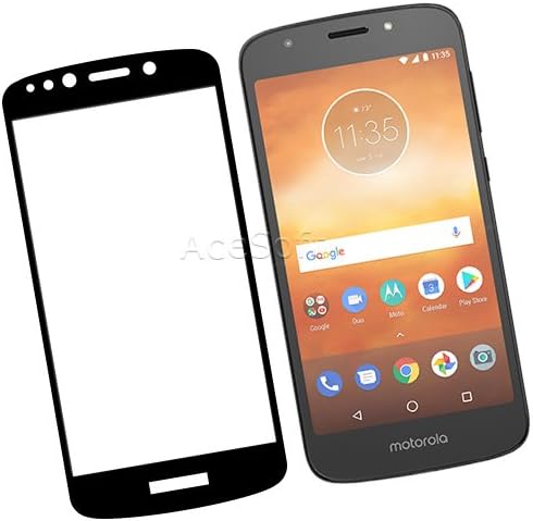 Premium Real Explosion-Proof Bubble-Free Tempered Glass Screen Protector Guard Shield Saver Armor Cover Compatible with Motorola Moto E5 Play Boost Mobile Phone