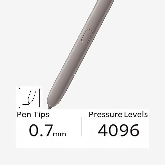 Galaxy S24 Ultra Stylus Pen withBluetooth for Samsung Galaxy S24 Ultra 5G Stylus Pen Replacement for Samsung Galaxy S24 Ultra S Pen (Light Gray) Type-C Convertor