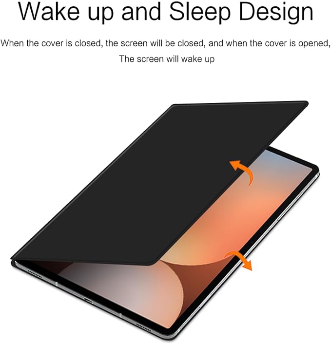 for Samsumg Galaxy Tab S10 FE+/S10 FE Plus 13.1 inch Magnetic Protective Slim Lightweight Smart Stand Case Soft and Silky to The Touch with Latest Voltage TechnologyAuto Sleep/Wake (Black)