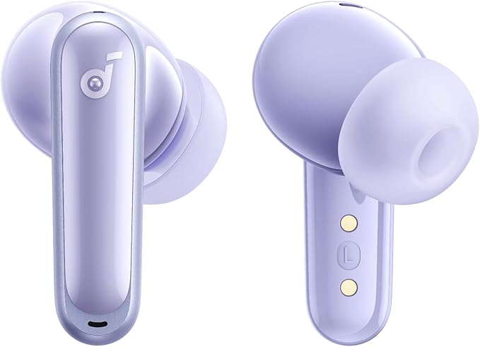 Soundcore P40i by Anker Noise Cancelling Wireless Earbuds Adaptive Noise Cancelling to Environments Heavy Bass 60H Playtime 2-in-1 Case and Phone Stand IPX5 Wireless Charging Bluetooth 5.3