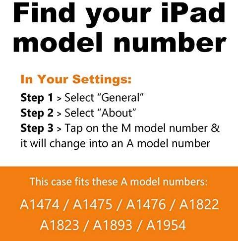ZUGU CASE 9.7 iPad 2018/2017 5th / 6th Gen &amp iPad Air 1 Prodigy X Case Very Protective But Thin Convenient Magnetic Stand Sleep/Wake Cover A1893 A1954 A1823 A1822 A1474 A1475 A1476