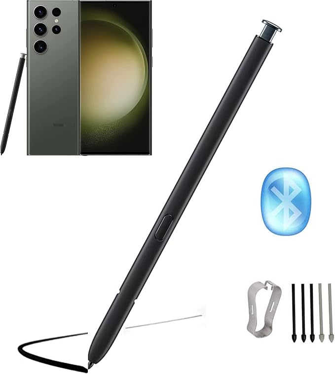 S23 Ultra Stylus Pen (WithBluetooth) Replacement for Samsung Galaxy S23 Ultra 5G Touch Stylus Pen S Pen Replacement Tips/Nibs (Green)