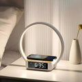 Wireless Charging Station with Alarm ClockBedside Lamp with Sunrise Wake-Up LightWireless Phone ChargerTouch Table Lamp with 3 Brightness LevelsIdea Gifts for WomenMenTeensAdults