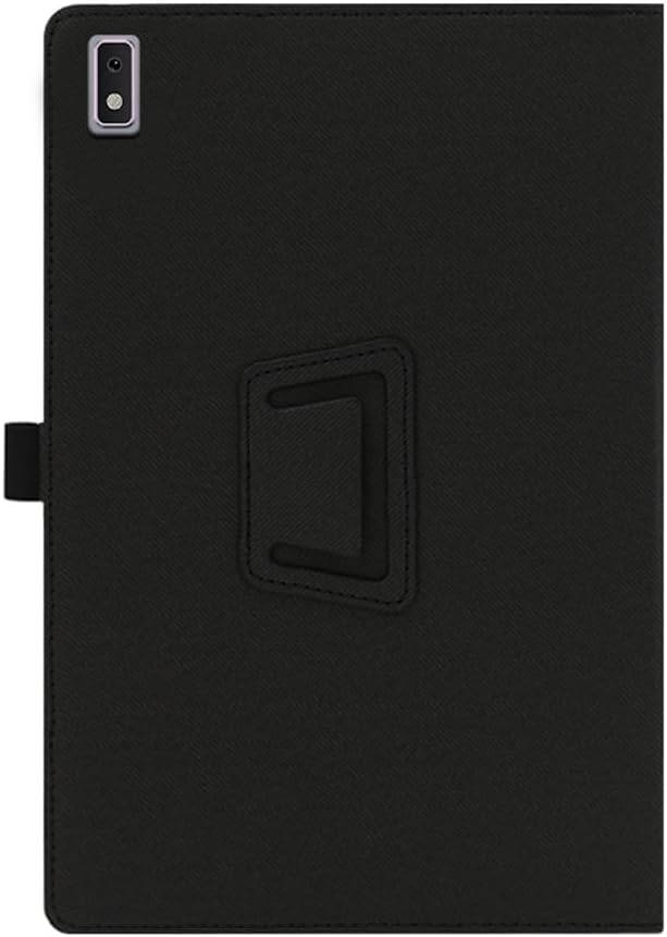 Compatible with Plimpton PlimPad P60/P60 Pro 10-INCH Tablet Case Full Coverage Ultra Slim PU Leather Case with Folding Stand Hand Strap Magnet (Black)