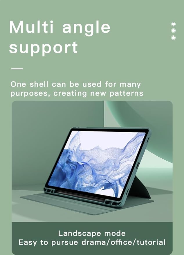Shockproof Tablet Case for Samsung Galaxy Tab S8 2022/Tab S7 2020 11 Inch (Model SM-X700/X706/T870/T875/T878) 360° Swivel Multi-Angle Stand Case Cover with Auto Wake/Sleep Black