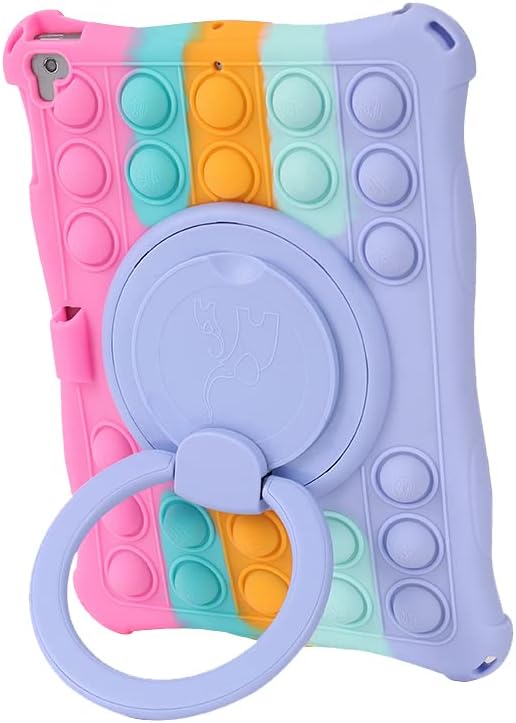 New iPad 6th Generation Case 9.7 inch 2018 UFAINEI iPad 5th Generation Case 2017 iPad Air 1&amp2 Case IPad Pro 9.7 Case with 360° Rotatable Stand &amp Shoulder Strap Colorful Pink