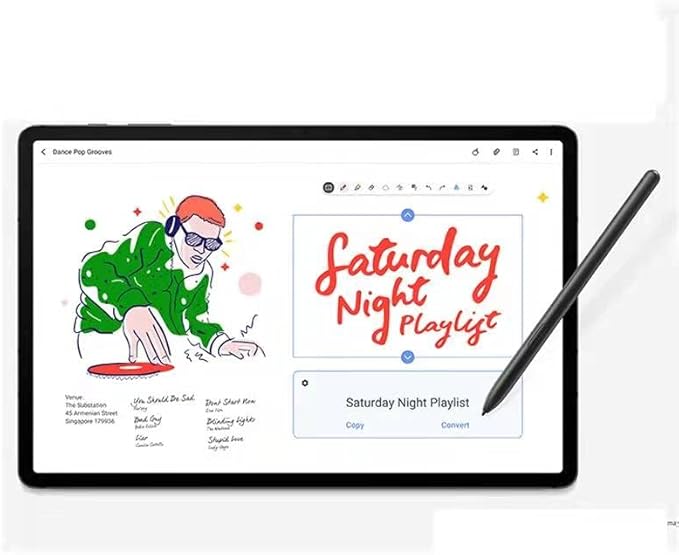 Galaxy Tab S7 Stylus Pen (WithBluetooth) Replacement for Samsung Galaxy Tab S7|Tab S7 Plus All Verisons +Tibs/Nibs (Black)
