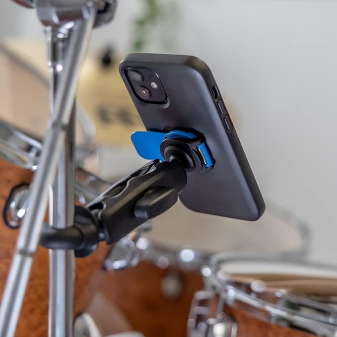 Quad Lock 360 Head - Lever Black Portable Electronic Device Mount Quick Attach &amp Detach for Smartphones Universal