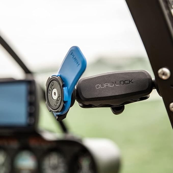 Quad Lock 360 Head - Lever Black Portable Electronic Device Mount Quick Attach &amp Detach for Smartphones Universal