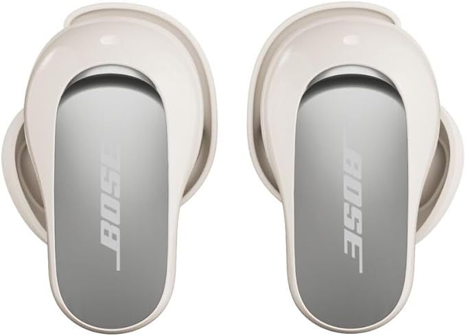 Bose QuietComfort Ultra Earbuds (2nd Gen) - Wireless Noise Cancelling Earbuds with Mic Immersive Audio USB-C Charging Up to 6 Hours Battery IPX4 Rating White Smoke