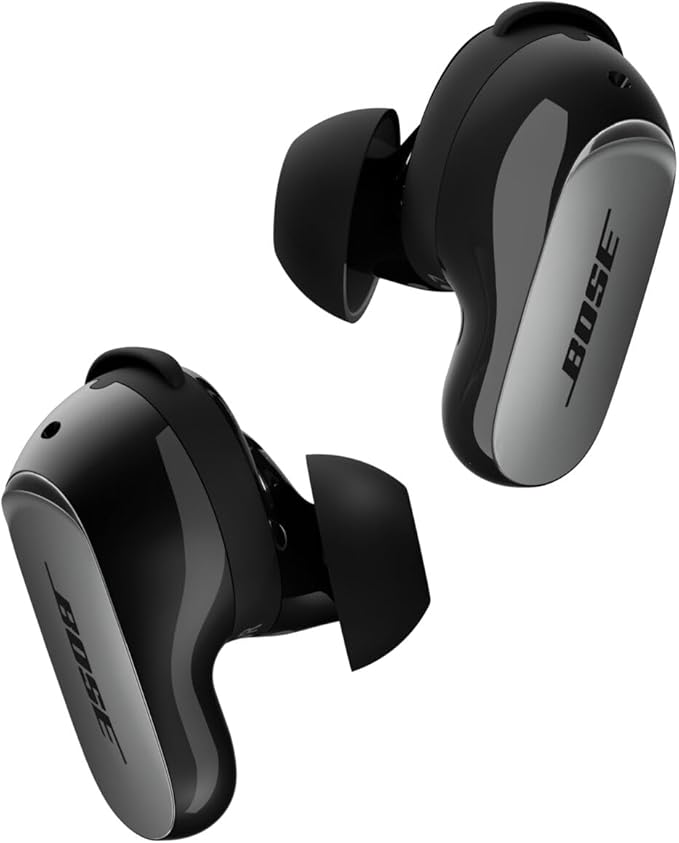 Bose QuietComfort Ultra Earbuds (2nd Gen) - Wireless Noise Cancelling Earbuds with Mic Immersive Audio USB-C Charging Up to 6 Hours Battery IPX4 Rating Black