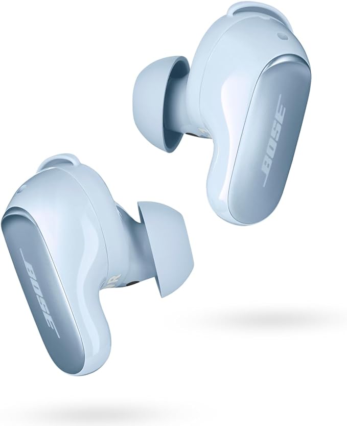 Bose QuietComfort Ultra Wireless Earbuds Noise Cancelling Bluetooth Earbuds with Spatial Audio and World-Class Noise Cancellation Moonstone Blue - Limited Edition Color