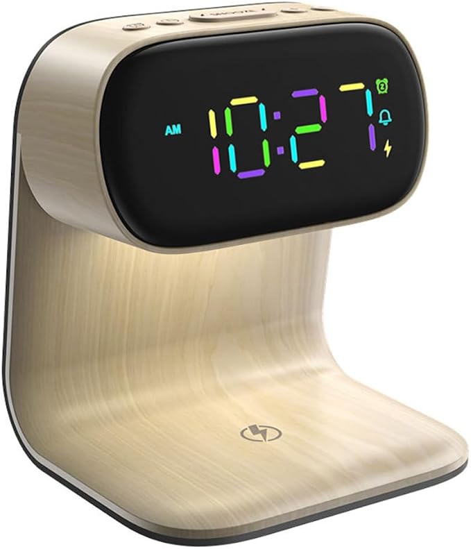Multi Functions Alarm Clock A40 Pro Wood Color