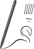 Magnetic EMR Stylus Compatible with Remarkable 2 Replacement Digital Pen with Eraser 4096 Pressure Levels Palm Rejection Tilt Support for Remarkable/Samsung/Wacom/Onyx EMR Devices-5 Tips (Gray)