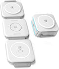 2-Pack Travel 3 in 1 Charging Stations for Multiple Apple Devices - Designed for iPhone Watch and AirPods Magnetic Wireless Charging - Foldable Design Compatible with MagSafe Products