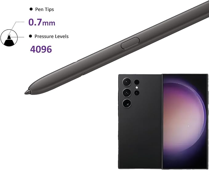 S24 Ultra S Pen for Samsung Galaxy S24 Ultra S Pen Replacement US Version EJ-PS928BBEGUS for Samsung Galaxy S24 Ultra Stylus Pen withBluetooth (Dark Gray)