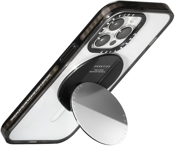 CASETiFY Snappy Grip Stand Compatible with Magsafe - Silver Mirror