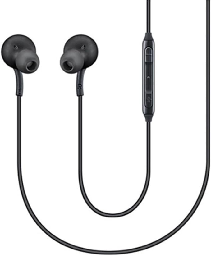 2026 Completely Upgraded Version Earbuds Stereo in-Ear Headphones 3-Year Warranty for Samsung Galaxy S25 S24 S23 S22 S21 S20 Note 10 10+ with Microphone and Volume Remote Type-C Connector-Black