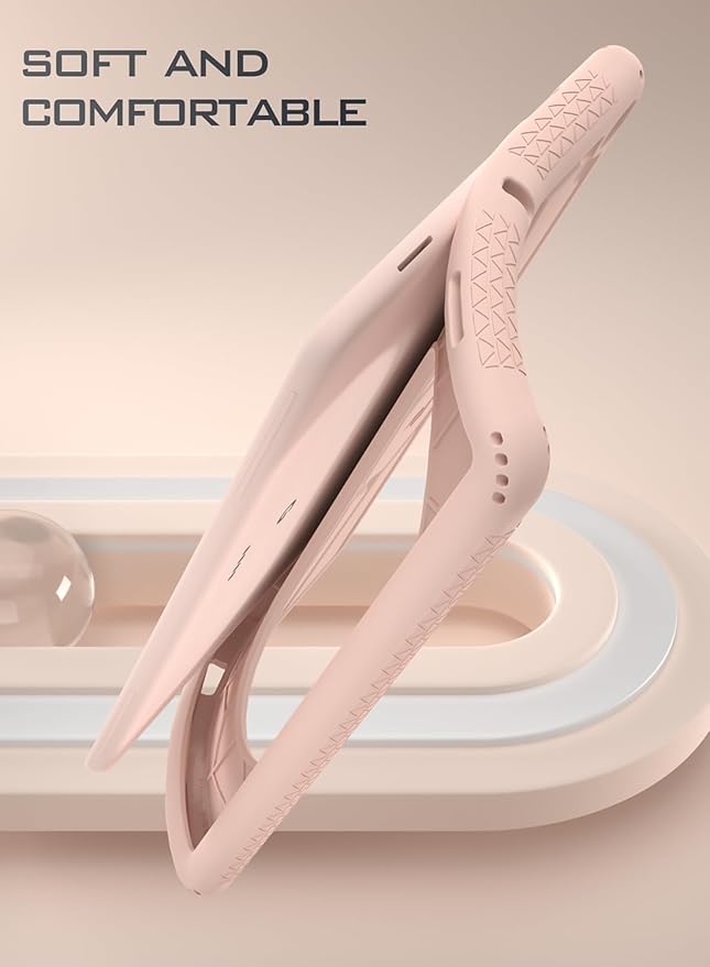Poetic TurtleSkin Series for Google Pixel Tablet Case 11 inch (2023) Heavy Duty Shockproof Rugged Kids Friendly Drop Protection Silicone Cover Case Rose