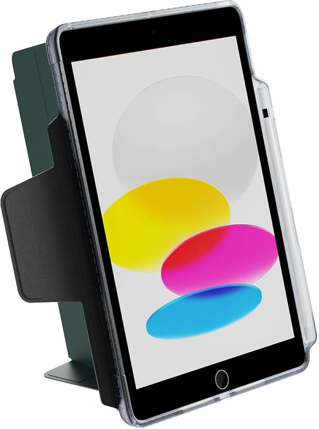 Tech21 EvoFolio case for iPad 7th/8th/9th Gen - Impact Protection iPad case with Multi-Angle Viewing Wake/Sleep Cover - Teal