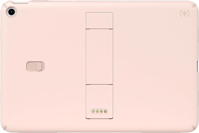 Speck Google Pixel Tablet 2023 Case and Stand - Full Back Thin Scratch Resistant Drop Protection &amp Adjustable Kickstand - Works with Google Pixel Charging Speaker Dock - Coral &amp Rose Standy