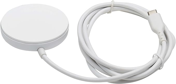 Eaton Tripp Lite Series Wireless Charger Pad 15W Magnetic Phone Charging Pad MagSafe MFi Charging for Apple iPhone iPad &amp AirPods 5ft Cable White 1-Year Warranty (U280MS-005)