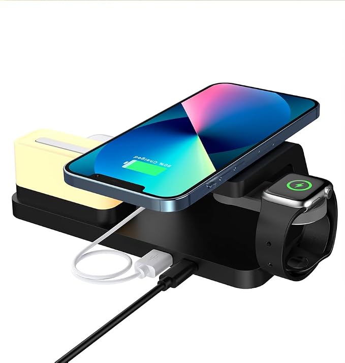 Wireless Charger Alarm Clock Ht309 Black