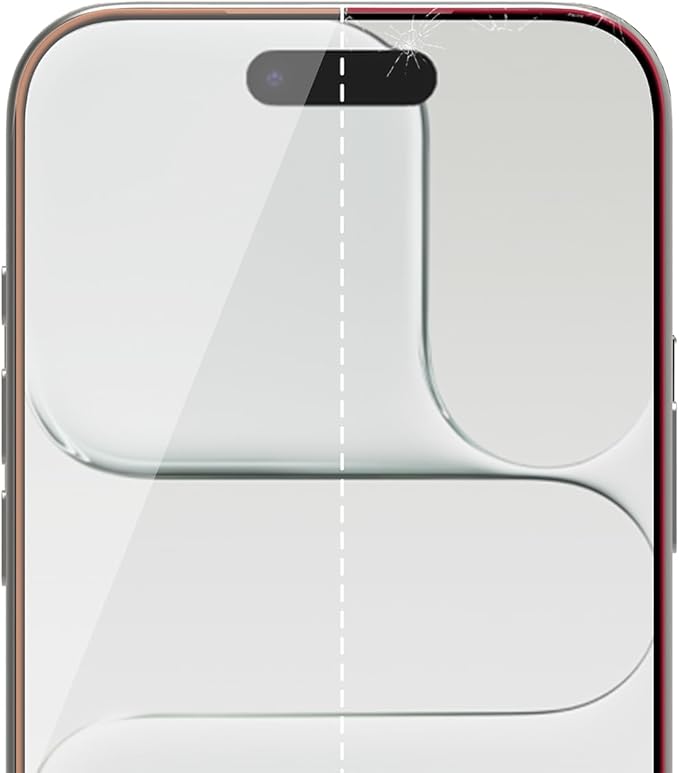 ITSKINS HYBRID // GLASS Cell Phone Screen Protector with Eco-Friendly Alignment Tool Tempered Glass Screen Protector Easy Installation Scratch Resistant and Bubble Free - iPhone 17 Air