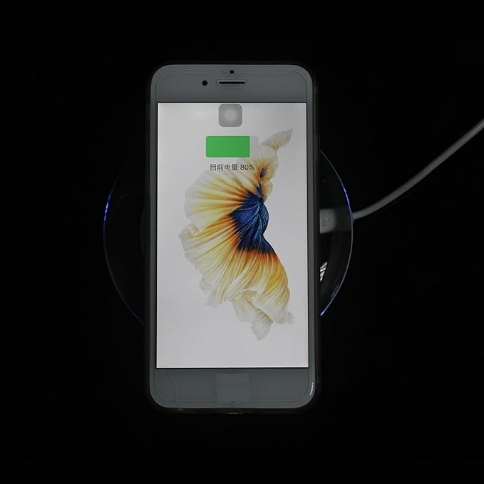 ANGELIOX Wireless Charger Pad Charging Receiver Compatible with iPhone 7/7 Plus / 6/6 Plus / 6s / 5Se / 5s / 5c / 5(Wireless Charging Receiver Included)