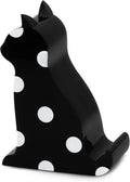 kate spade new york Acrylic Cell Phone Stand Novelty Phone Holder for Desk Black Cat (Picture Dot)