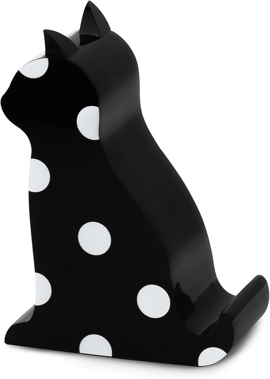 kate spade new york Acrylic Cell Phone Stand Novelty Phone Holder for Desk Black Cat (Picture Dot)