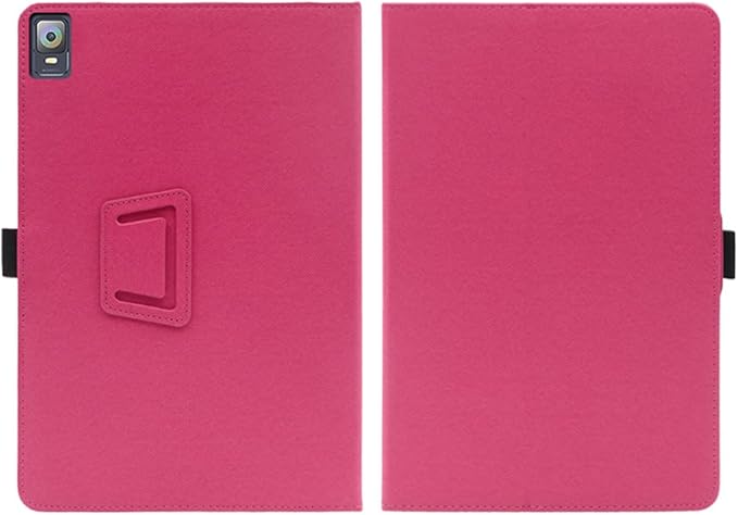 Compatible with XPPen Magic Drawing 12.2-INCH Tablet case Full Coverage Ultra Slim PU Leather Cover Case Folding Stand Cover Protective Tablet Cover with Hand Strap Magnet (Rose red)