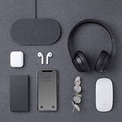 NATIVE UNION Drop XL Wireless Charger – 10W Multi-Device Fast Charging Pad Compatible with iPhone &amp Qi Compatible Devices(Adapter for US China and Australia Included)