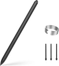 TiMOVO Magnetic EMR Pen Compatible with Remarkable 2 Digital Stylus with Eraser for Remarkable 4096 Pressure Sensitivity Palm Rejection Tilt with 3 Pen Tips Black