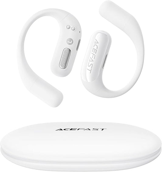 Acefast AceFit Air Open Ear Headphones Wireless Earbuds with Rich Bass Bluetooth 5.4 Sports Headphones with Charging Case 32H Playtime Earbuds IP54 Waterproof for Running Cycling Walking Workout
