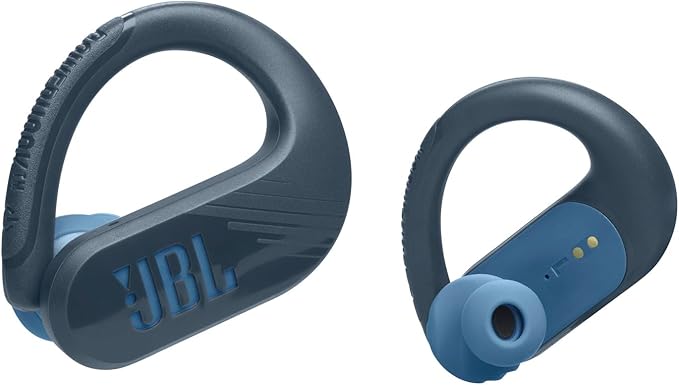JBL Endurance Peak 3 - Dust and Water Proof (IP68) True Wireless Active Earbuds JBL Pure Bass Sound Up to 50 Total Hours of Playback with Speed Charge Ambient Aware &amp Talk Thru (Blue)