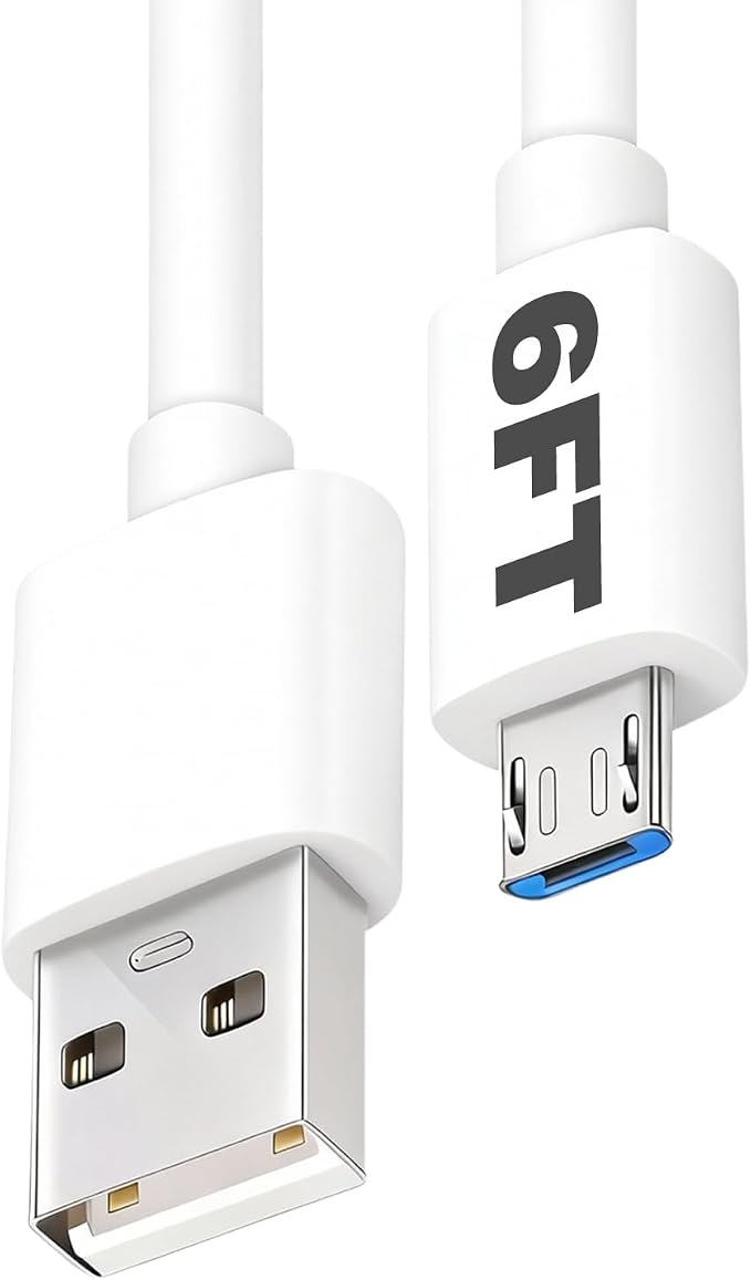 2 × (5v1a white+micro usb cable)