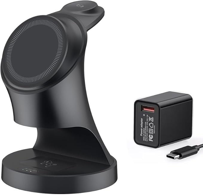 Wireless Charger3 in 1 Magnetic Wireless Charger Stand Fast Wireless Charging Dock for iPhone17/16/15/14/13/12 Series Apple Watch Series AirPods Pro.