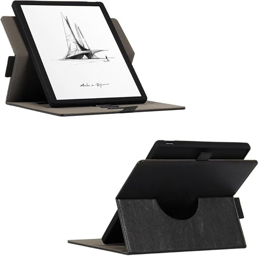 13.3-inch Tablet Protective Case Suitable Fro BOOX Note Max E-Book Reader T13C Silicone Tab X C with Tablet Light and Thin Four Corner Protective e-Paper Book with Pen Slot 360 Degree Rotation