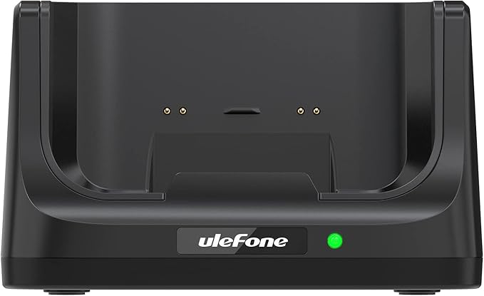 Wireless Charger for Ulefone Rugking/Power Armor 16S/ Armor 21/ Power Armor 16 Pro Desk Charging Dock Dual Output Charging 2-in-1 Charger Stand