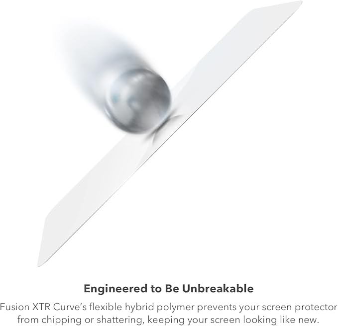ZAGG InvisibleShield Fusion XTR for Samsung Galaxy S22+ – Flexible Hybrid Screen Protection – with D3O – Blue Light Filter – Ultra Touch Sensitive – Biometric Technology – Super Smooth Surface